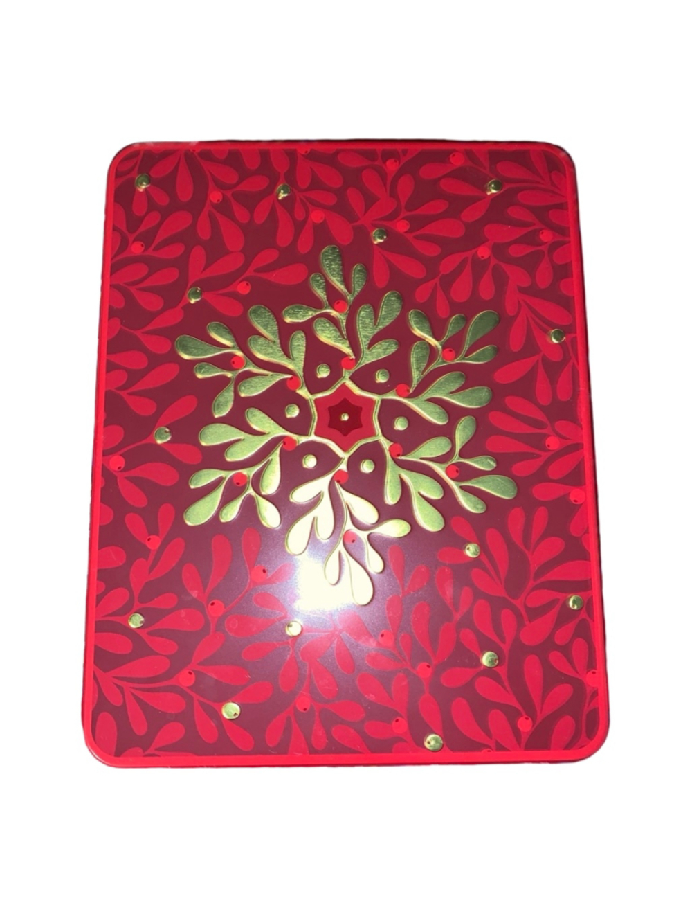 🔒 10 items for $20 - Purdy's Chocolatier Red Gold Christmas Holiday Tin